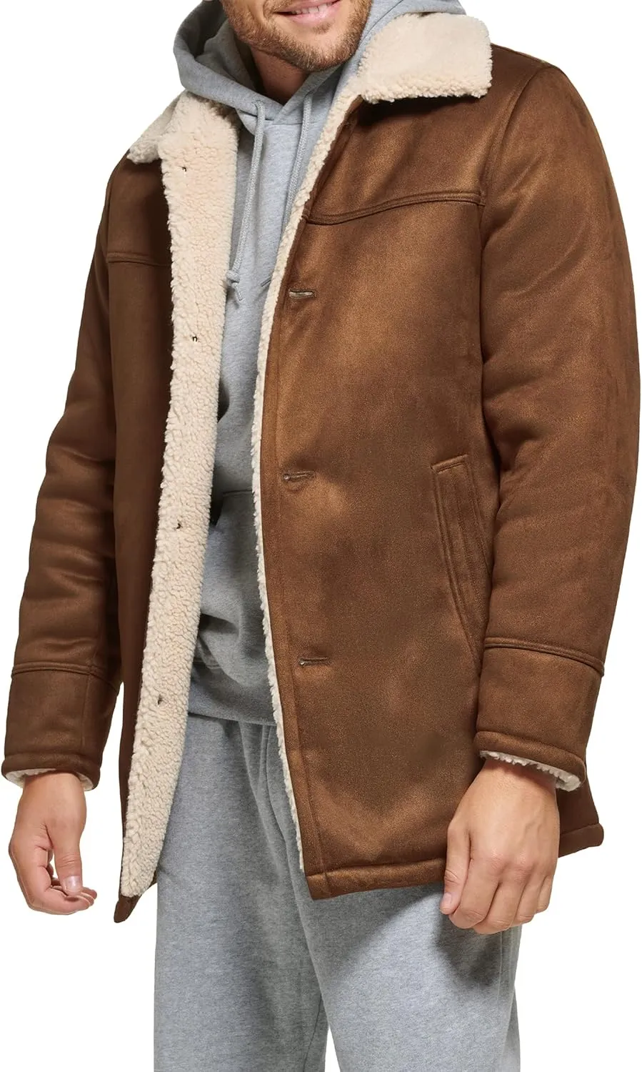 Calvin Klein Men's Faux Shearling Jacket