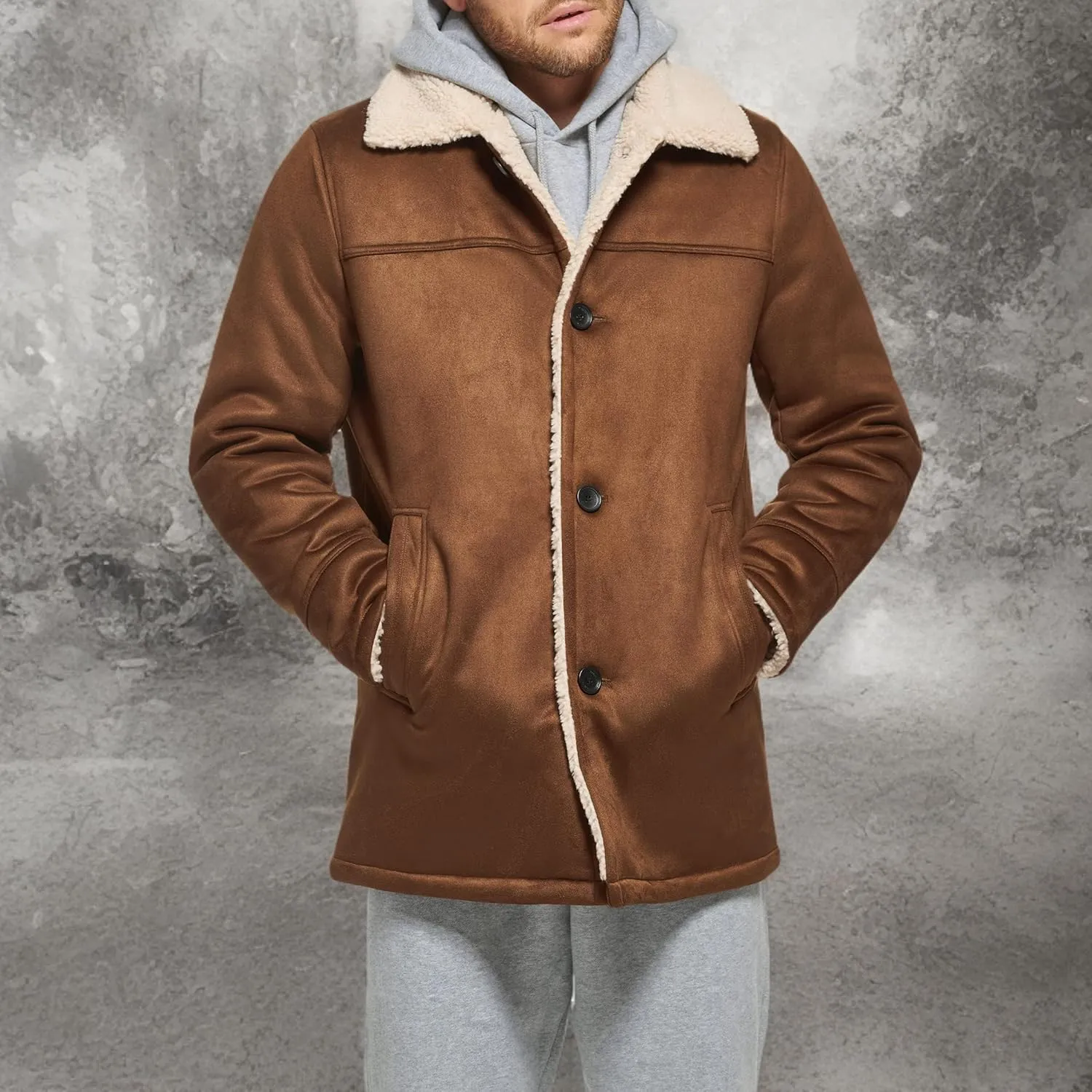 Calvin Klein Men's Faux Shearling Jacket