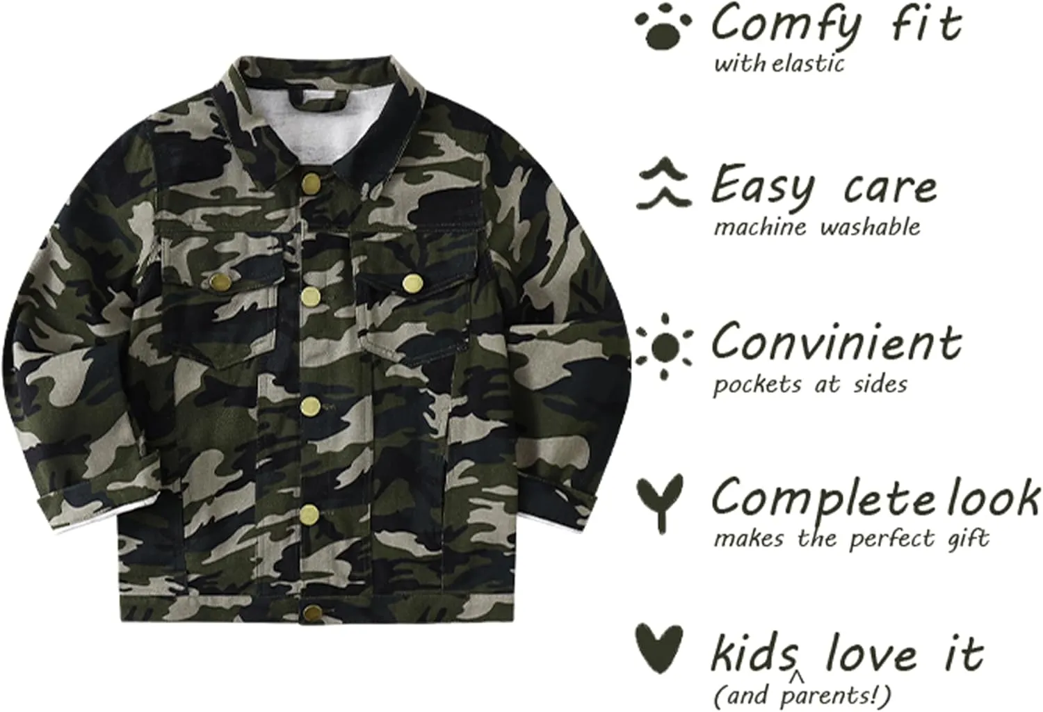 Girls Boys Jean Jacket for (4-14 Years Kids) Trendy Cozy Soft Ripped Denim Coat Casual Outerwear School Travel Teen Gift
