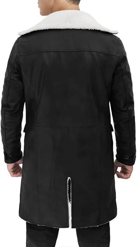LP-FACON Mens BN Vest Costume Cosplay Military Jacket | Winter Shearling Coat Faux Leather