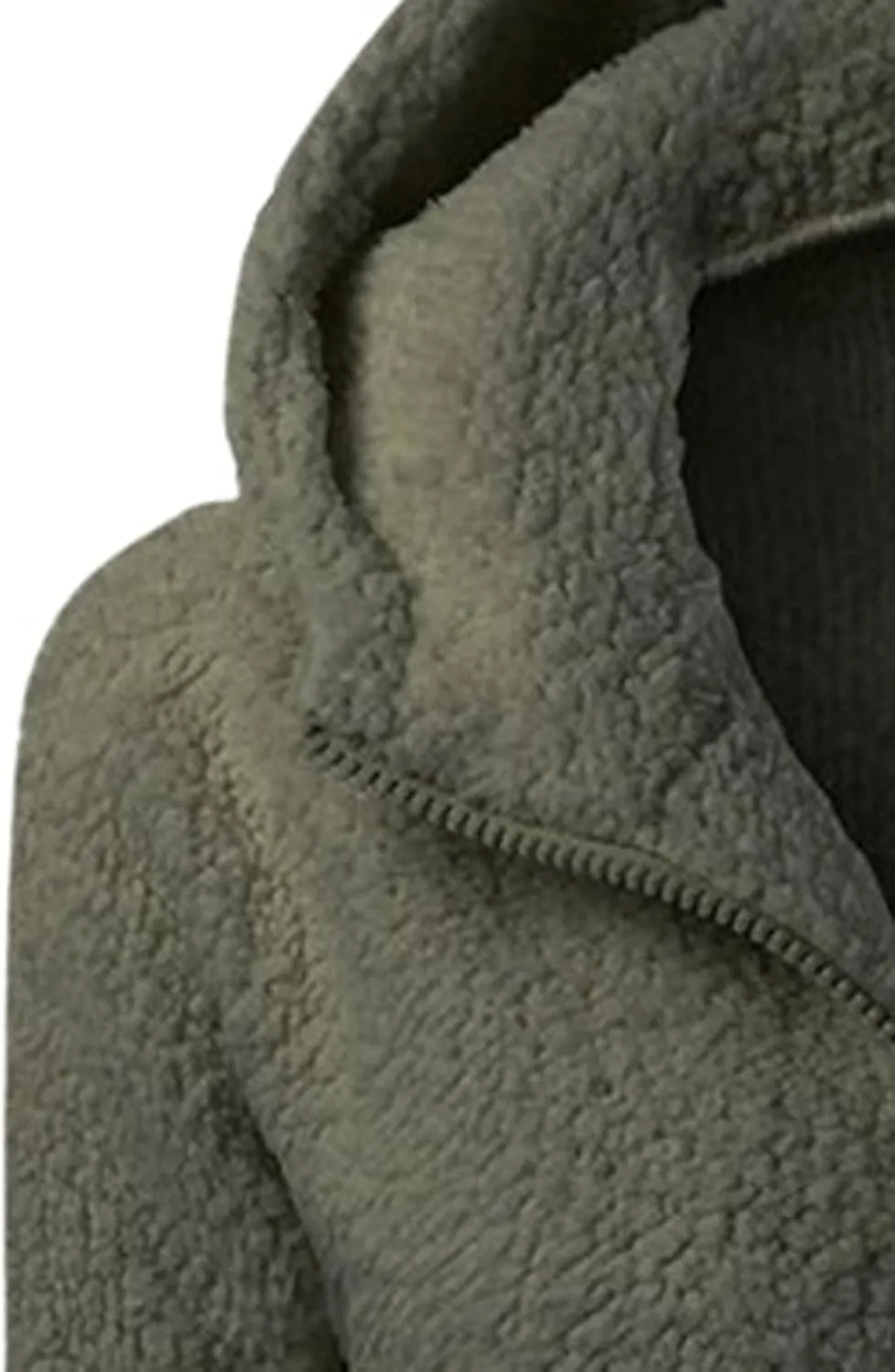 Sherpa Jacket Women Flannel Fleece Zip Up Jacket Cropped Teddy Bear Hooded Jacket Plus Size Winter Coats with Pockets