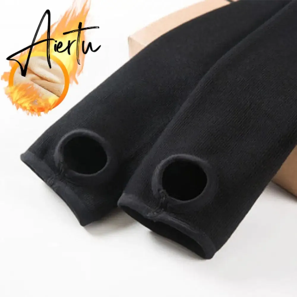 Tossy Warm Fleece Lined Super Thick Warm Leggings Women Winter Spandex Ribbed Slim Pattern Leggins Winter High Waist Basic Pants